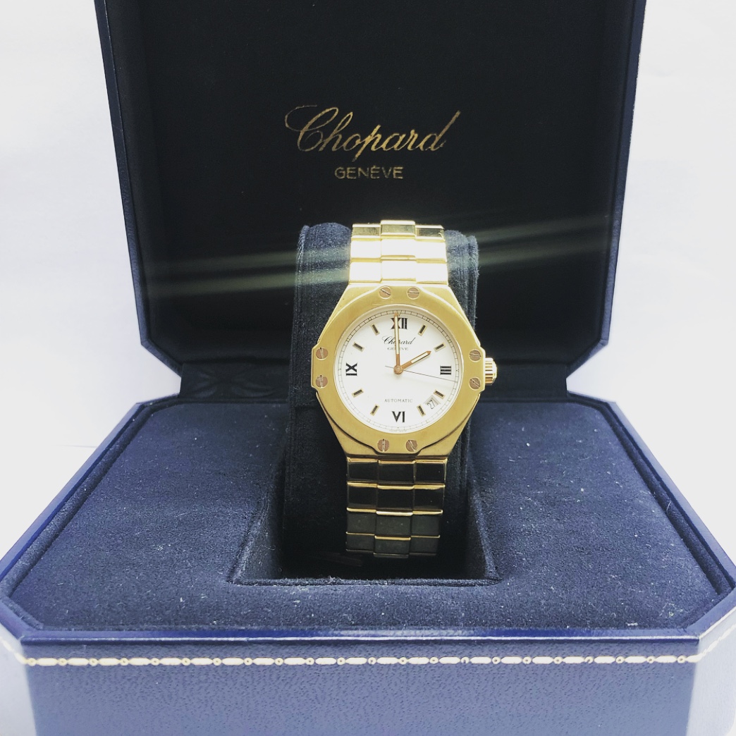 18 karaat gouden chopard horloge  - Goudcentrum.nl 